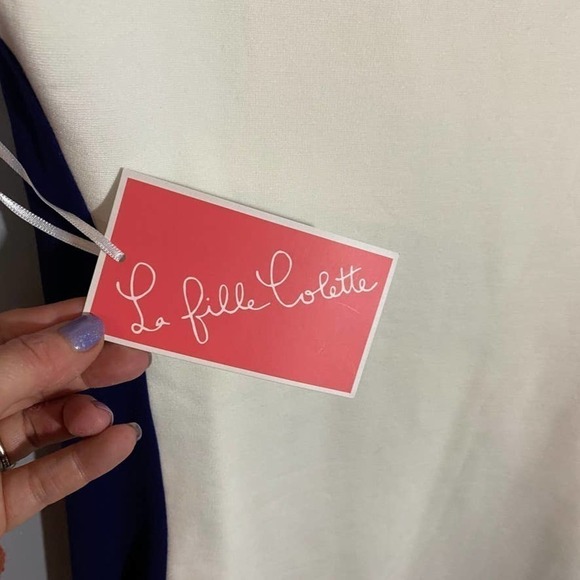 𝅺le Fille Colette Color Block Dress Size Large NWT - Picture 2 of 5